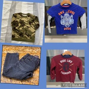 Boy 5 bundle 4 pieces Tommy Hilfiger jeans/3 tops